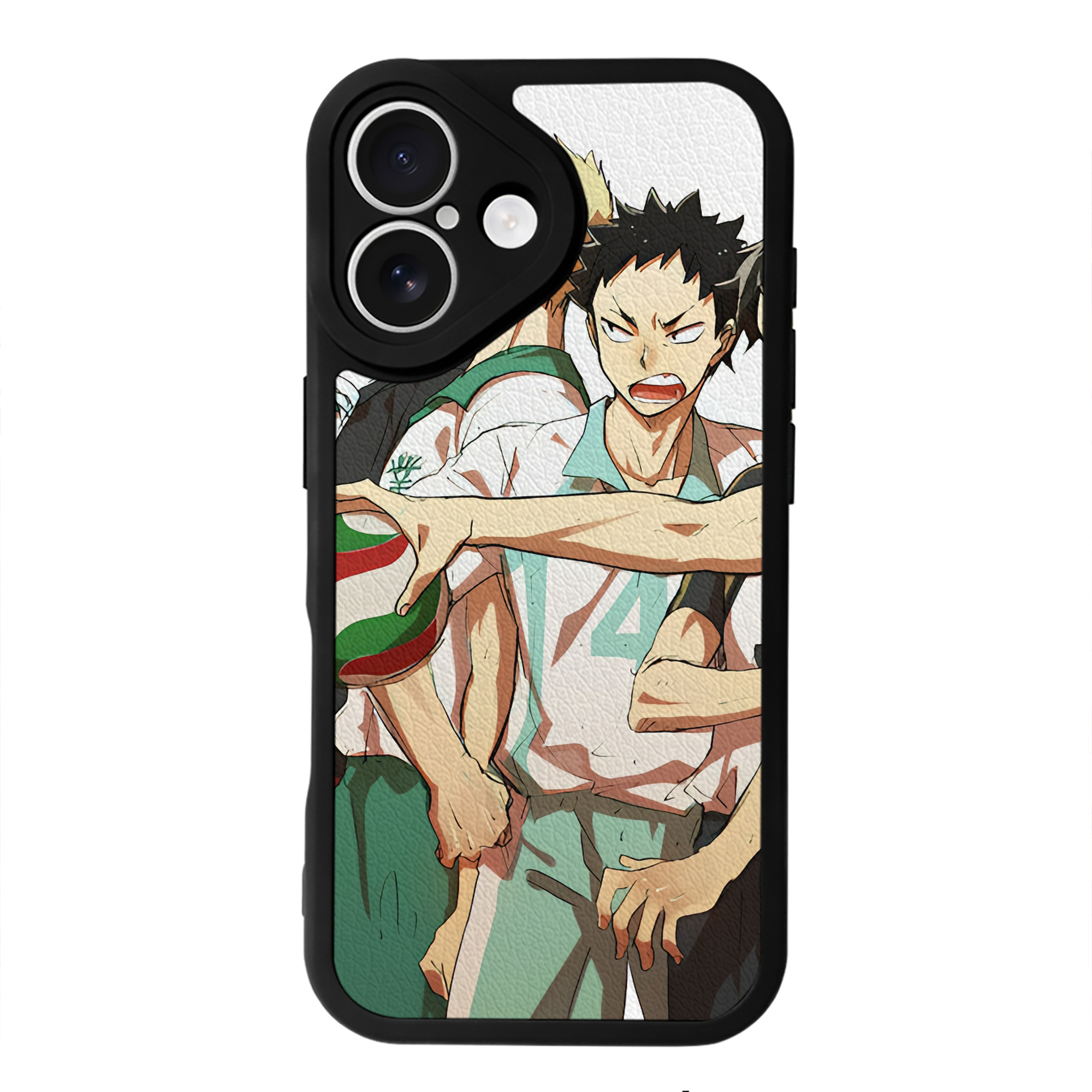 （画像用） ハイキュー!! Haikyu!! 【iPhone 16シリーズ対応】シリコンスマホケース（レザー調） 材質：シリコン